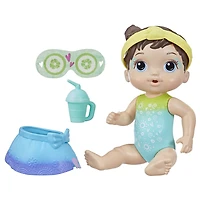 Baby Alive Rainbow Spa Baby Doll, 9-Inch Spa-Themed Toy for Kids Ages 3 and Up, Doll Eye Mask and Bottle