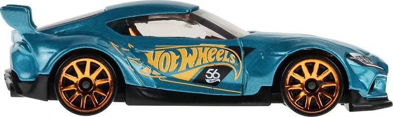 Voiture ou camion Hot Wheels à l'échelle 1:64 avec déco turquoise et cuivre (Les modèles peuvent varier
