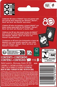 UNO Mattel 80th Ruby Red Card Game