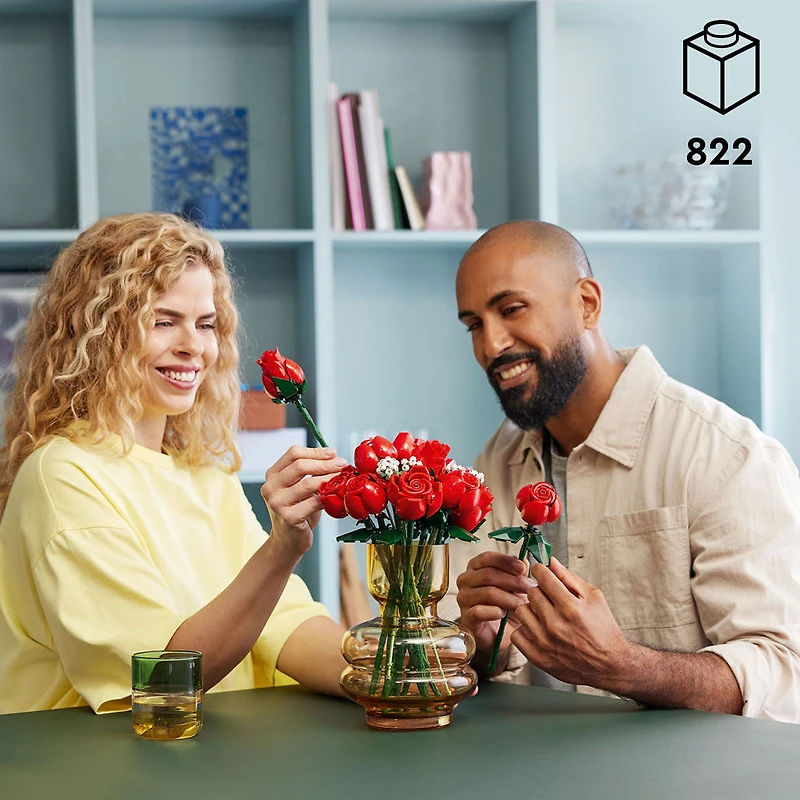 LEGO Icons Bouquet of Roses Home Decor Flower Gift for Adults 10328