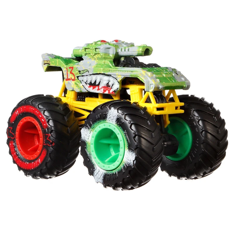 Hot Wheels - Monster Trucks - Coffret de 2véhicules à échelle1:64 - Invader
