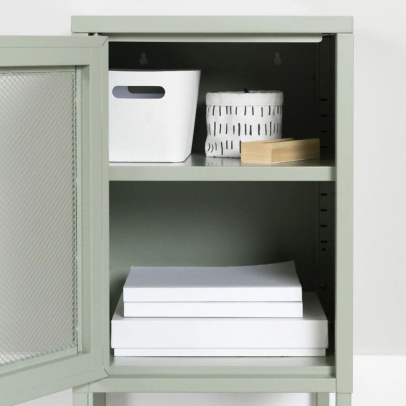 Sweedi Table de chevet Vert sauge