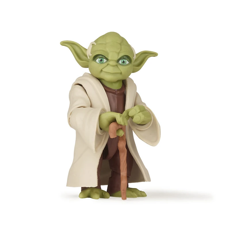 Star Wars Galaxy of Adventures Yoda Toy 5-inch Scale Action Figure with Fun Lightsaber Accessory Feature