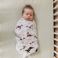 Red Rover - Cotton Muslin Swaddle Single