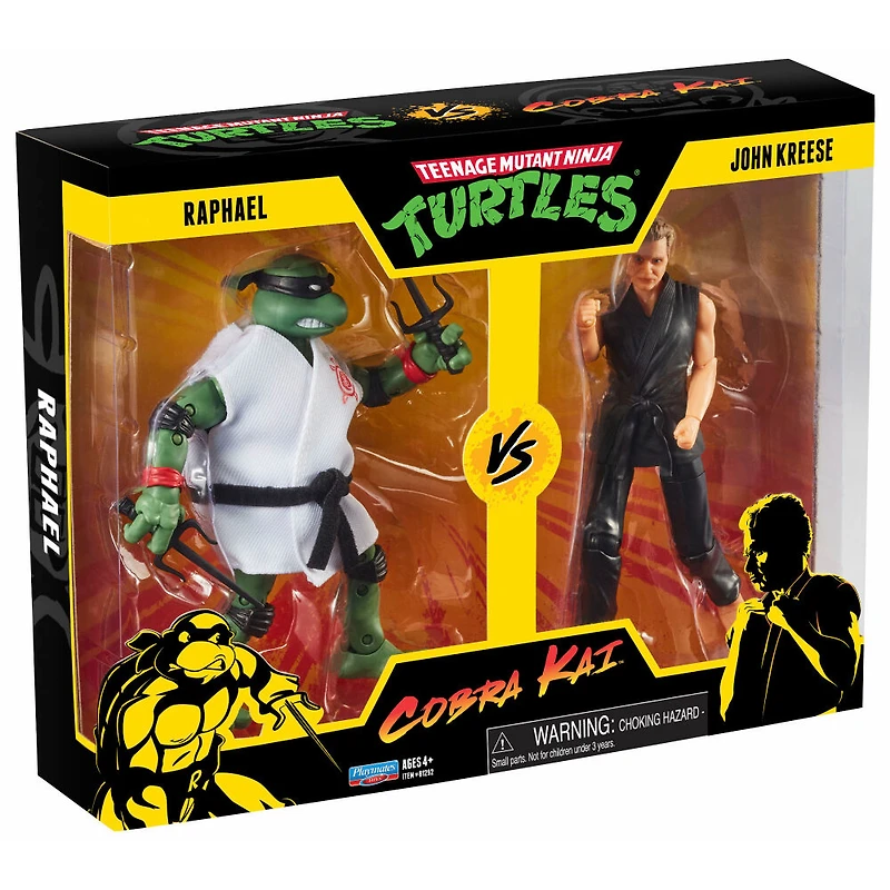 Teenage Mutant Ninja Turtles v. Cobra Kai: Raphael v. John Kreese - 6" Figurine (Pack de 2)