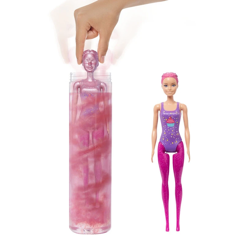 Barbie Color Reveal Glitter! Hair Swaps Doll