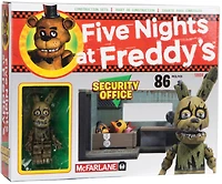 Five Nights at Freddy's small set Security Office with Springtrap figurine