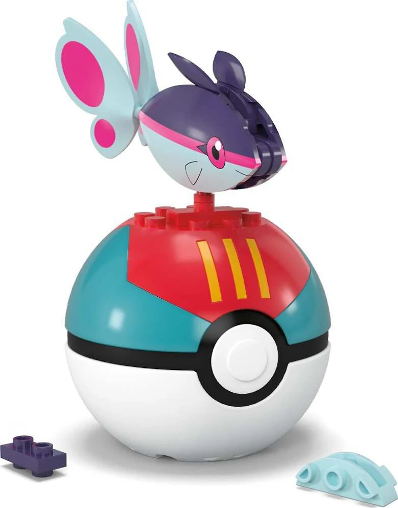 MEGA  Pokémon  Figurine articulée  Écayon, Pokéball (18pièces)
