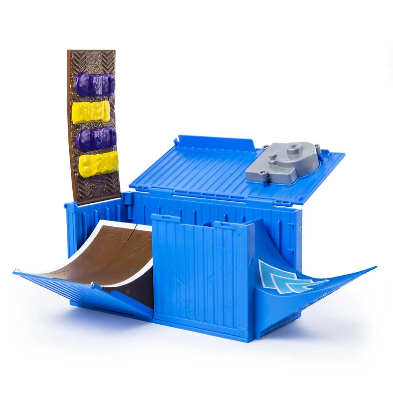 Monster Jam, Coffret transformable Ship It and Flip It Playset avec monster truck Monster Jam exclusif en métal moulé à l'échelle 1:64