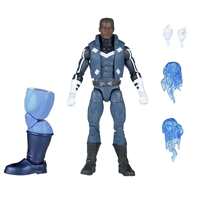 Marvel Legends Series, figurine de collection de 15 cm Blue Marvel en costume des Ultimates, 4 accessoires et 1 pièce Build-a-Figure