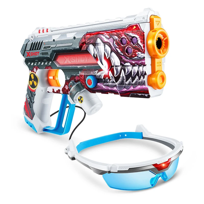 Laser 360° X-Shot Skins (2 pistolets laser et 2 casques infrarouges) par ZURU