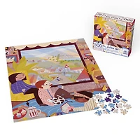 Puzzles Spin Master, Puzzle Un café à la campagne, Puzzle de 500 pièces par l'artiste Fiona Lee avec poster décoratif