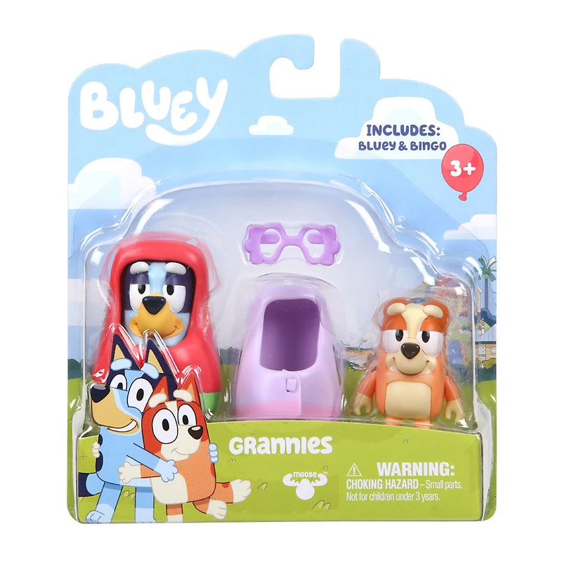 Bluey Figure 2 Pack- Grannies - Bluey and Bingo