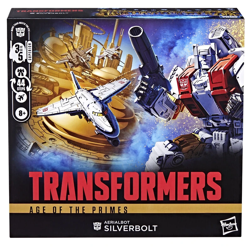 Transformers Age of the Primes Commander Class Aerialbot Silverbolt, 7-inch Converting Action Figure