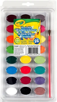 Crayola Washable Watercolour Paints, 24 Count