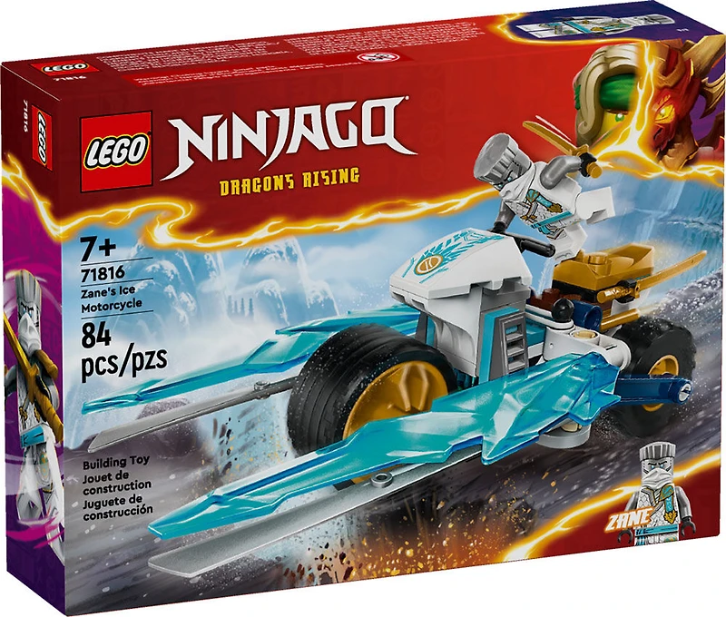 LEGO NINJAGO Zane's Ice Motorcycle Toy with 1 Minifigure, 71816
