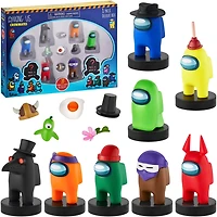 Ensemble de luxe de 8 figurines Coéquipiers Among Us