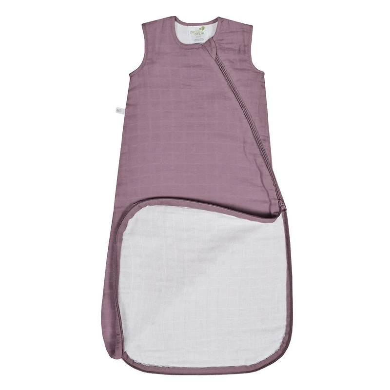 Perlimpinpin-Sac de nuit en mousseline 1.5 TOG-Prune-6-18m