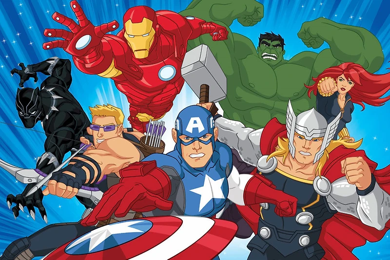 Avengers/Spiderman Double Sided Puzzle 200Pc