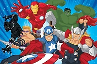 Avengers/Spiderman Double Sided Puzzle 200Pc