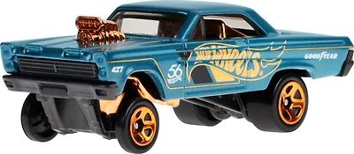 Hot Wheels 1:64 Scale Die-Cast 65 Mercury Comet Cyclone avec Turquoise- & Copper-Colored Deco