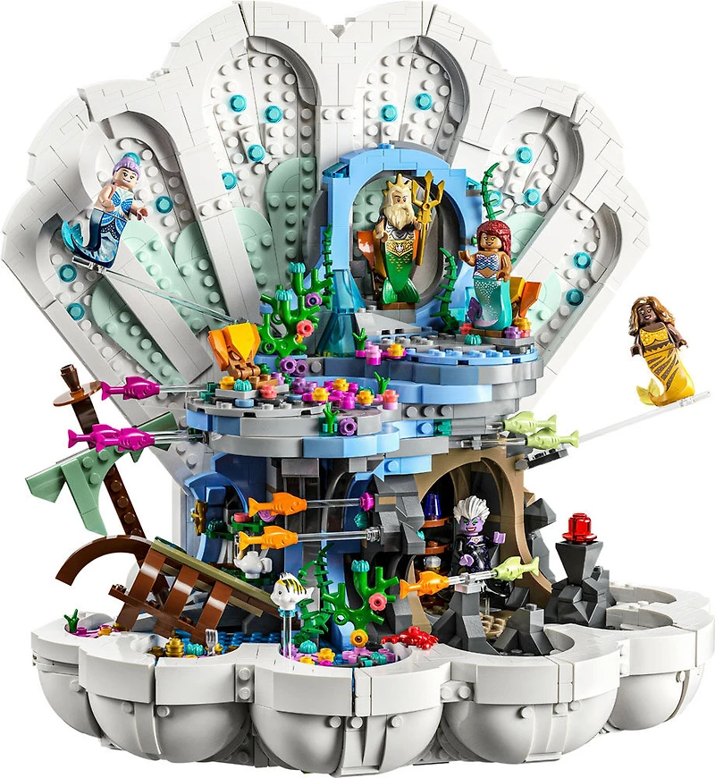 LEGO Disney The Little Mermaid Royal Clamshell 43225 Building Set (1,808 Pieces)