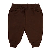 Baby Mode Ensemble de jogging 3 pièces en molleton : rayures marron