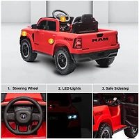 Dodge RAM 1500 RHO 12V sous licence - Rouge