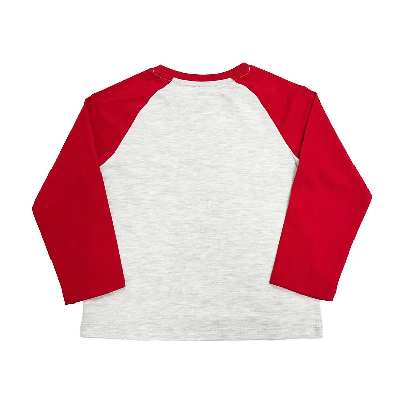 Harry Potter - T-shirt à manches longues raglan - Blanc cassé chiné et rouge - Taille 5T - Exclusivité Toys "R" Us