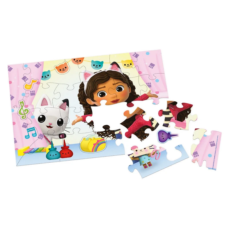 Gabby's Dollhouse, 24-Piece Jigsaw Puzzle Music-Themed DreamWorks Netflix Gabby's Dollhouse Toys 1 of 4 Kids Puzzles