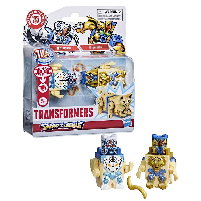 Transformers Swapticons Cheetor et Tigatron, mini-figurines