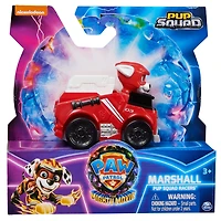 PAW Patrol: The Mighty Movie, Pup Squad Racers Collectible Marshall, Mighty Pups Toy Cars
