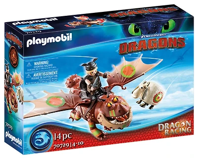 Playmobil - Dragon Racing: Fishlegs and Meatlug