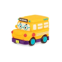 B. Toys Mini Wheee-Ls! Yellow Bus Gus, Pull-Back Toy School Bus