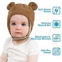 Chapeaux Animaux en Polaire pour Enfants | Ours Brun