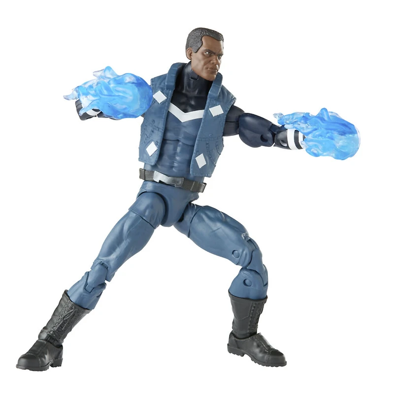 Marvel Legends Series, figurine de collection de 15 cm Blue Marvel en costume des Ultimates, 4 accessoires et 1 pièce Build-a-Figure