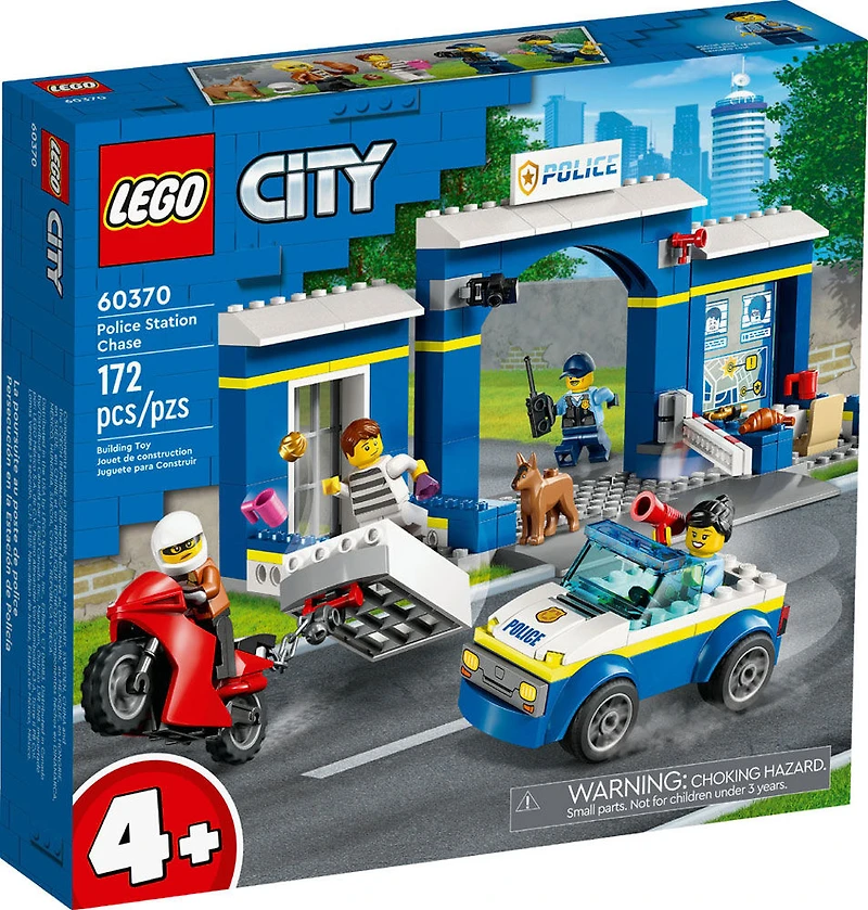 LEGO City Police Station Chase 60370 Building Toy Set (172 Pieces)