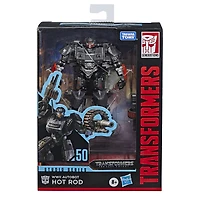 Jouets Transformers Studio Series 50, figurine Autobot Hot Rod WWII du film Transformers: Le dernier chevalier, classe Deluxe, 11 cm