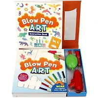 SpiceBox Children's Art Kits Imagine It Blow Pen Art - English Edition
