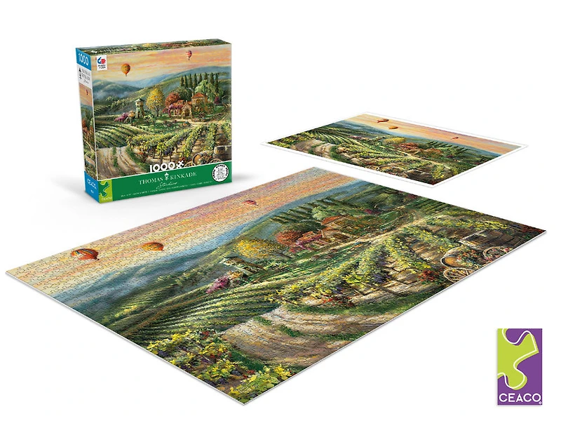 Thomas Kinkade - Peaceful Valley Vineyard - 1000 Piece Puzzle