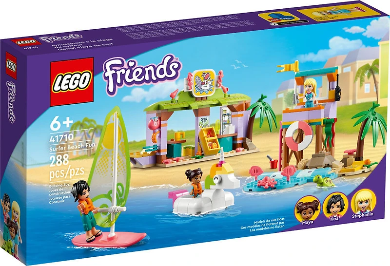 LEGO Friends Amusement à la plage du surfeur 41710 Ensemble de construction (288 pièces)
