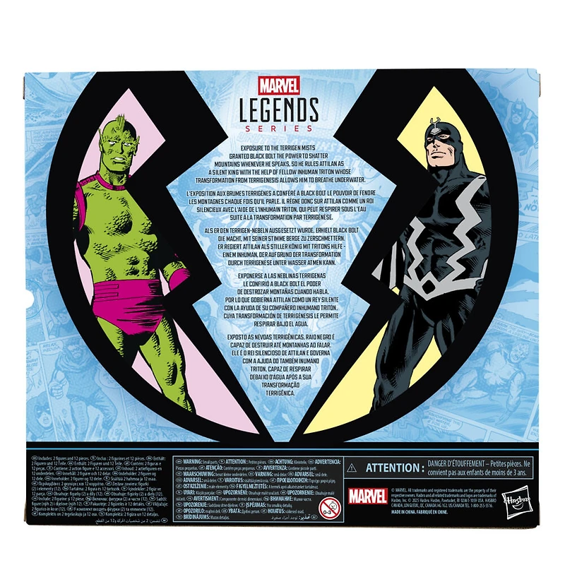 Marvel Legends Series Inhumans Black Bolt & Marvel's Triton Action Figure Two-Pack