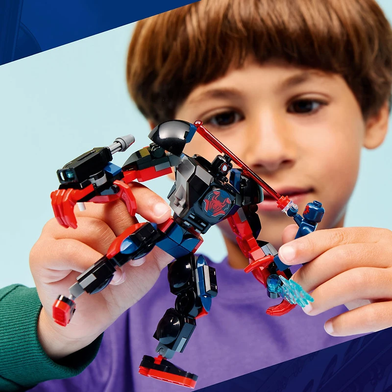 LEGO Marvel Miles Morales Mech vs. Spider-Man 2099 Building Toy for Kids, Ages 6+ - 76337