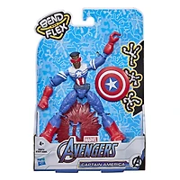 Marvel Avengers Bend and Flex - Figurine flexible de super-héros Captain America
