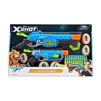 Ensemble de combat contre les dinosaures X-Shot Ultimate Dino Attack (48 fléchettes, 6 oeufs)