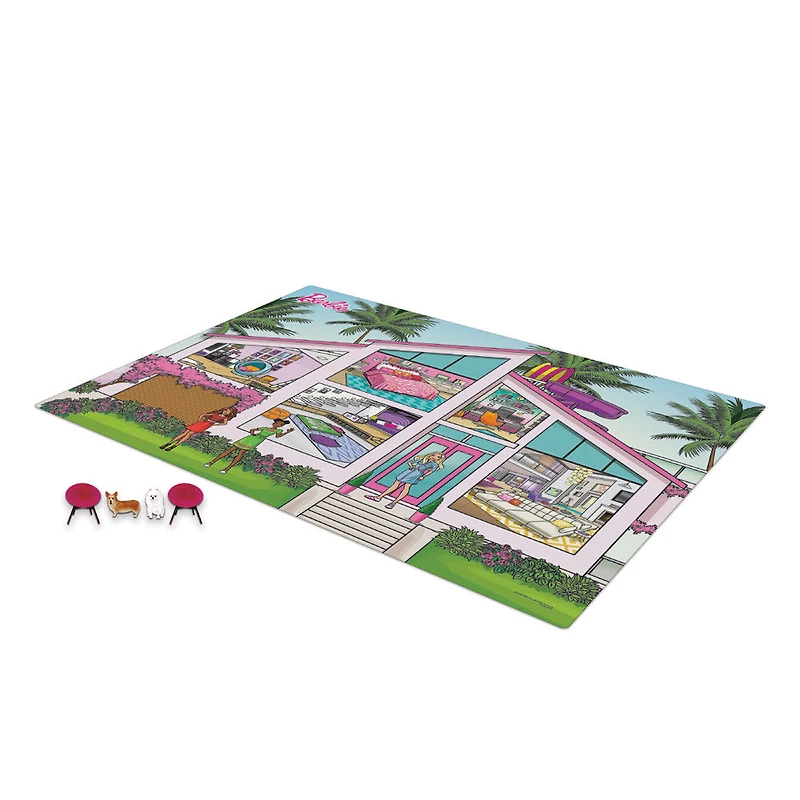 Tapis De Jeu De Grande Taille Imaginmat Maison De Rêve Barbie De Mattel