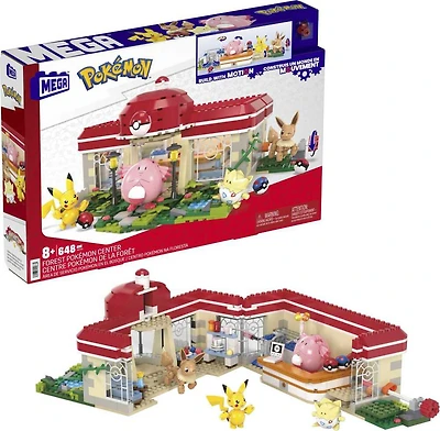 MEGA Pokémon-Centre Pokémon de la Forêt-Jouet à construire (648 pcs)