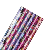 Holiday Kid's Licensed Wrapping Paper Roll - Pattern selected at random - 1 roll per order - English Edition
