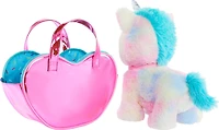 Barbie Peluche Chef Aventure animale, licorne, sac, 5accessoires