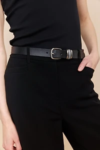 Ceinture avec ganse métallique